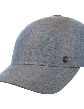 Strapback Linen Cap by - blue - Female - Size: One Size - Lierys - FashionsVida