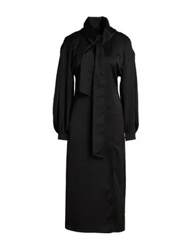 Vestido midi Mujer Negro 34,36,38,40,42,44 Mujer - Icona By Kaos - FashionsVida