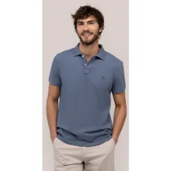 Polo de manga corta de hombre liso