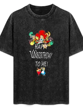 Alice Happy Unbirthday To Me Mad Hatter Rabbit Tea Party Fans Vintage Literary Gifts T-Shirt Trendy Pattern T-Shirt for Men - Aliexpress - FashionsVida