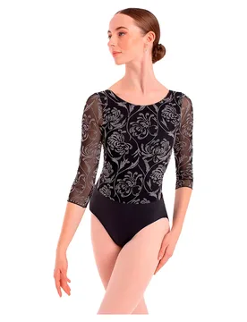 Justaucorps à Manches 3/4 Dunia Black 2XL - Intermezzo - FashionsVida