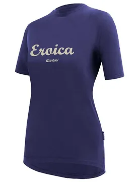 Maglietta A Maniche Corte Eroica Purple - Santini - FashionsVida
