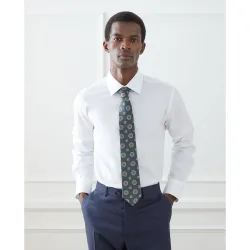 Camisa vestir lisa fácil plancha hombre