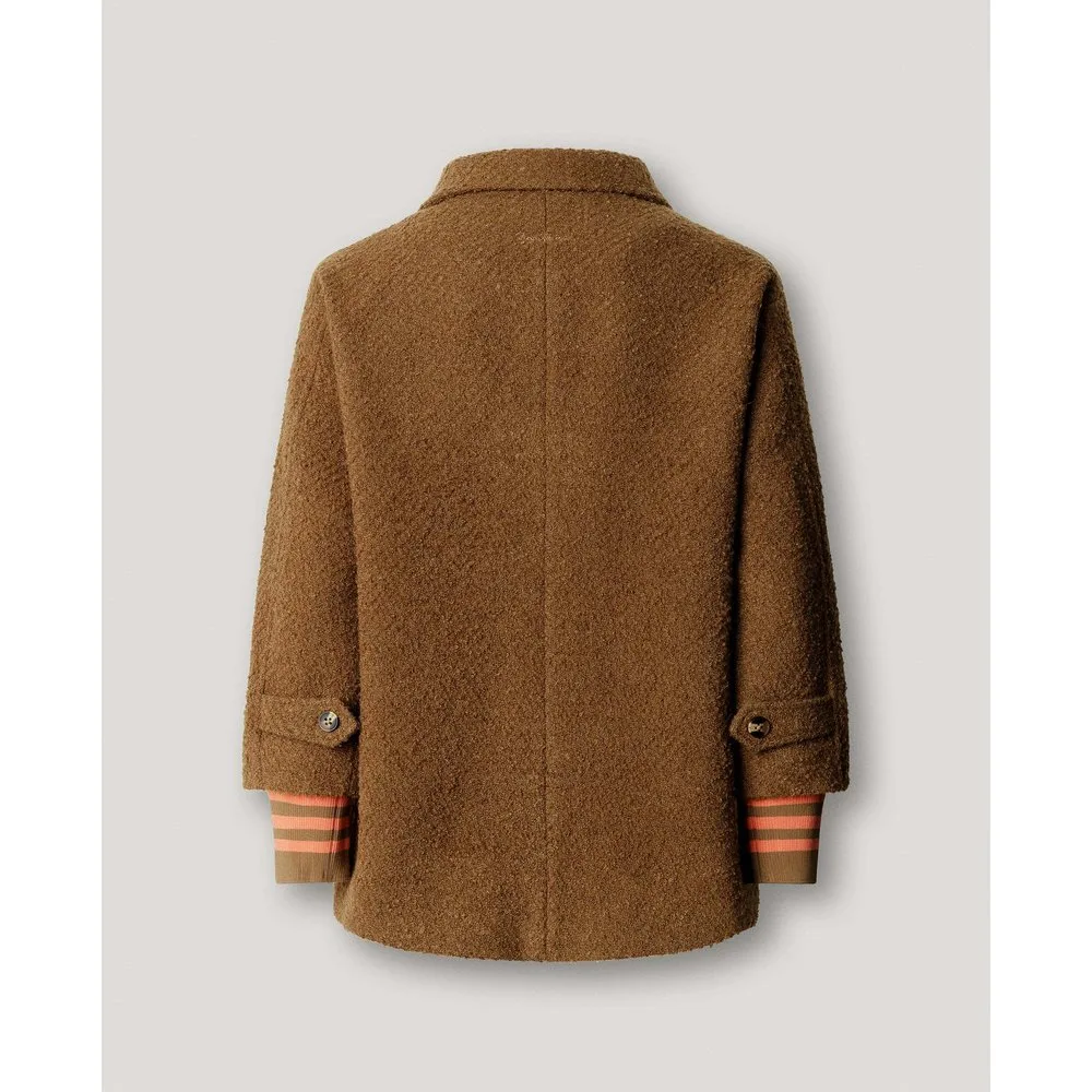 Abrigo de mujer corto boucle con lana - Pepe Jeans - FashionsVida