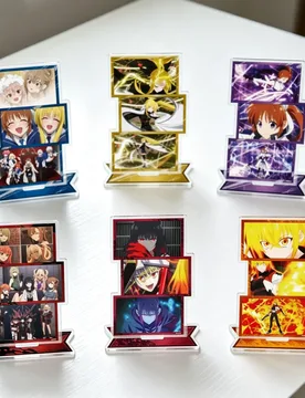 Anime Magical Girl Lyrical Nanoha Shiina Kuze Scene Drawing Rectangle Acrylic Stand Model Plate Keychains Desk Decorations - Aliexpress - FashionsVida