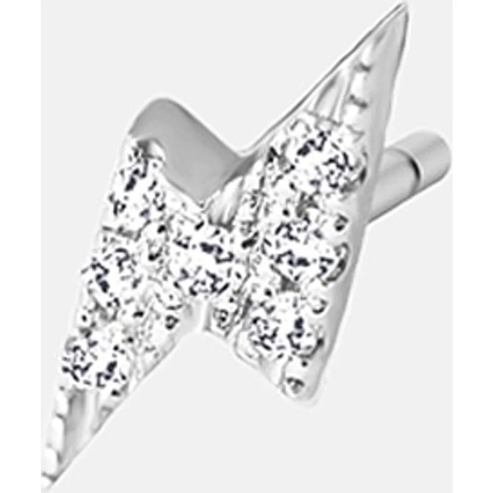 Pendiente individual Signs & Symbols Rayo de plata - DPT Antwerp - FashionsVida