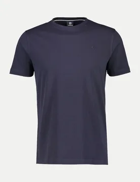 Lerros Basic T-Shirt Blau XXL - Lerros - FashionsVida
