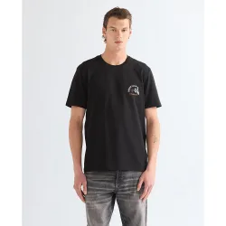 Camiseta de hombre básica de punto de algodón