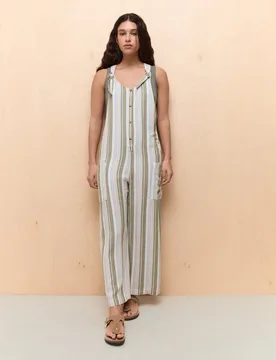 Peto de tirantes con lino - Easy Wear - FashionsVida