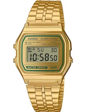Unisex A158WEGV-9AEF Collection 37mm Quartz Watch in Gold - Gold - Size: One Size - Casio - FashionsVida