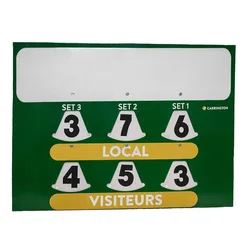 Tennis Court Scoreboard With Advertising Space Green One Size