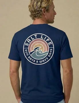 Rays for Days Vintage Mens T-Shirt - Salt Life - FashionsVida