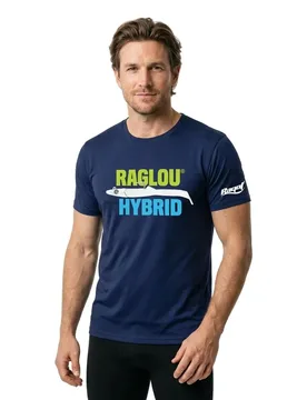 Raglou® Hybrid Short Sleeve T-shirt Blue XL Men - Ragot - FashionsVida