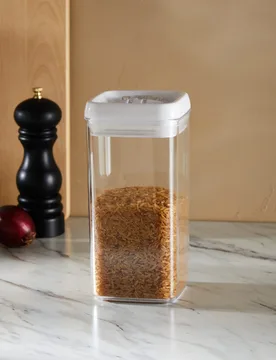 L Rectangular Flip-Tight Food Storage White Mix - M&S - FashionsVida