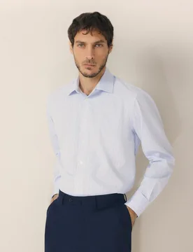 Camisa vestir algodón egipcio hombre manga larga - Emidio Tucci - FashionsVida