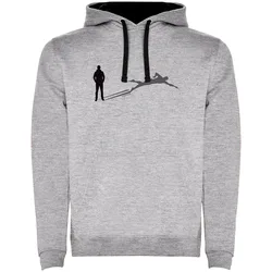 Shadow Swim Two-colour Hoodie Heather Grey / Black XL Men