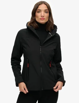Superdry Damen Klassische Trekkerjacke mit Kapuze Black - Größe: 38 - 99.99 - FashionsVida