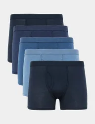 Pack Cotton Stretch Cool & Fresh™ Marl Trunks Navy Mix male