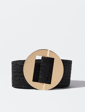 Cinturón con hebilla de mujer grueso en liso - Parfois - FashionsVida