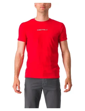 Maglietta A Maniche Corte Classico Red - Castelli - FashionsVida