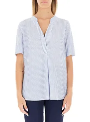 Blusa maniche corte AZZURRO CHIARO 44