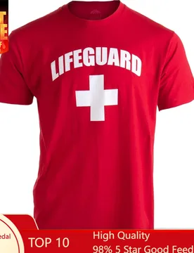 Ann Arbor T-shirt Co. Lifeguard - Red Lifeguarding Unisex Uniform Costume Life Guard T-Shirt for Men Women - Aliexpress - FashionsVida