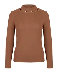 Rollkragenpullover Damen Hellbraun 32,36,40 Damen