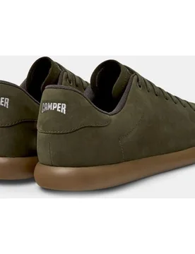 Zapatillas de piel de hombre Pelotas Soller lisas con cordones - Camper - FashionsVida