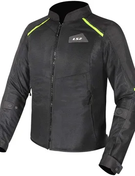 Giubbotto Moto BREEZE MAN Nero Giallo taglia 2XL - LS2 - FashionsVida
