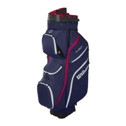 Wilson Cartbag iLock 4, navy/rot