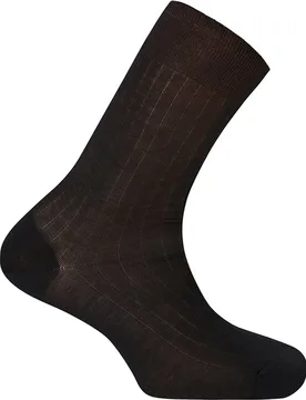 Calcetines de hombre 100% Hilo de Escocia de canalé. Hecho en España - Punto Blanco - FashionsVida