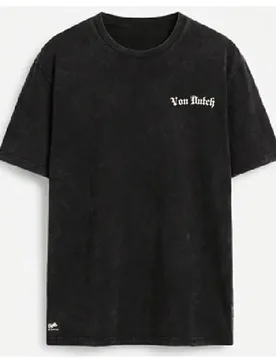 Maglietta A Maniche Corte Vd/1/h/tr/flo/nr Black S - Von dutch - FashionsVida