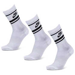Everyday Essential Crew 3 Pack Unisex Socks - White - Size - White - Size: 5 - 8