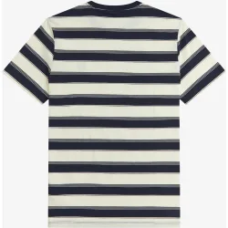 Camiseta de hombre de manga corta a rayas