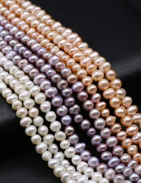 Mm Natural White Pearl Beads Punch Oval Loose Pearls Beaded For Jewelry Making DIY Bracelet Necklace Accessories - Aliexpress - FashionsVida