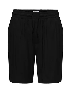 Lightweight Shorts Black male - ONLY & SONS - FashionsVida