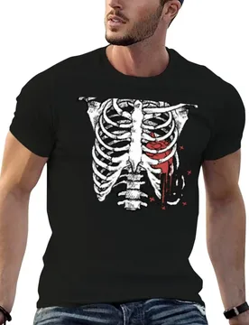 Ribcage T-Shirt cotton t shirts man 100% t shirts for man slim fit cotton tshirt 100% T-shirt - Aliexpress - FashionsVida