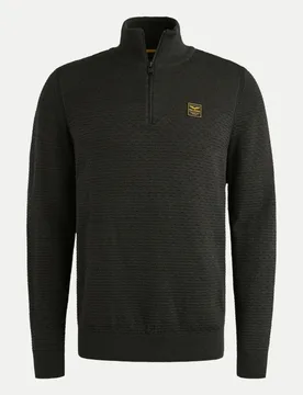 Troyer mit Strickmuster Schwarz XL - PME Legend - FashionsVida