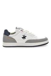 Sneakers bianche e grigie con inserti navy Polo BHM524201 40