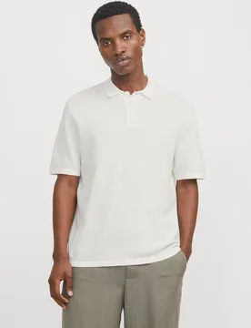 Jack & Jones - Polo de punto de hombre manga corta liso - jack & jones - FashionsVida