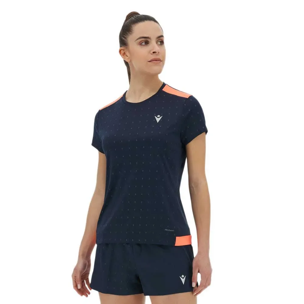 Maglietta A Maniche Corte Elvire Reflex Deep Blue M - Macron - FashionsVida