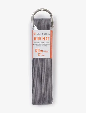 Lacet Plat Large 120cm gris tu unisex - SOFSOLE - FashionsVida