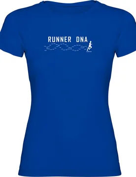 Maglietta A Maniche Corte Runner Dna Royal Blue 2XL - Kruskis - FashionsVida