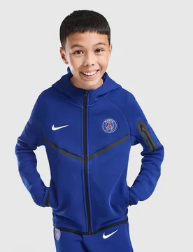 Paris Saint Germain Tech Fleece Hoodie Kinder, Blau - unisex - Size: 10-12Y - Nike - FashionsVida