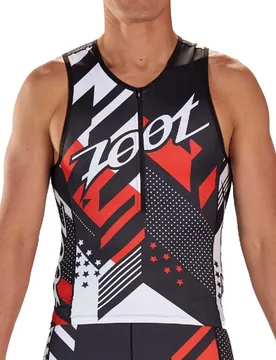 Maglia Senza Maniche Ltd Team 19 Black / Red / White - Zoot - FashionsVida