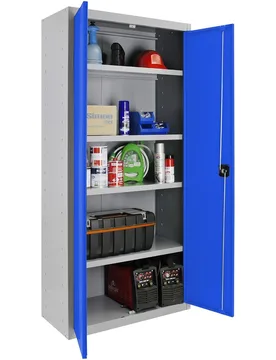 Armario metálico Profesional 2 Puertas y 4 Baldas Interiores Montado - SIMONRACK - FashionsVida