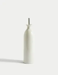 Ribbed Oil & Vinegar Pourer Cream C