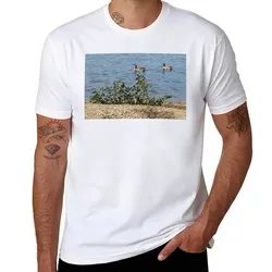 Floating on the Lake T-Shirt men t shirt cotton 100% black cotton t-shirt plain for man package T-Shirt