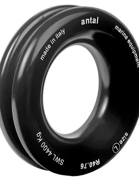 Solid Ring 40x76 Mm Black One Size unisex - Antal - FashionsVida