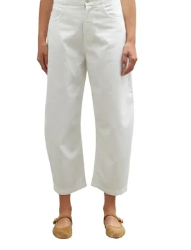 JEANS BARREL CROP Donna LATTE - People - FashionsVida